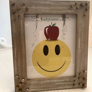Distressed custom bullet frame